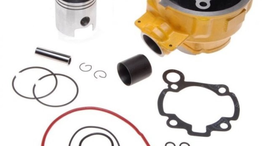 Set motor (cilindru) Aprilia AM6 80cc + chiuloasa - Wilmat Profesional