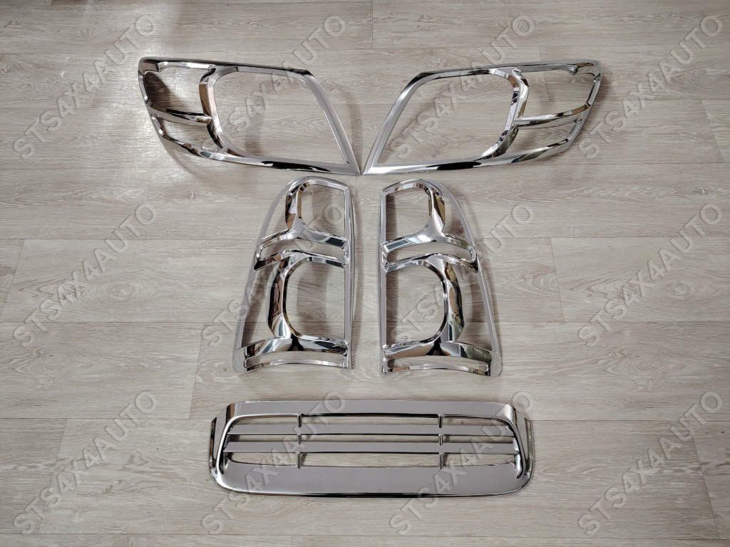 SET ORNAMENT EXTERIOR CROMATE PENTRU TOYOTA HILUX VIGO 2012-2016 [5-BUC]