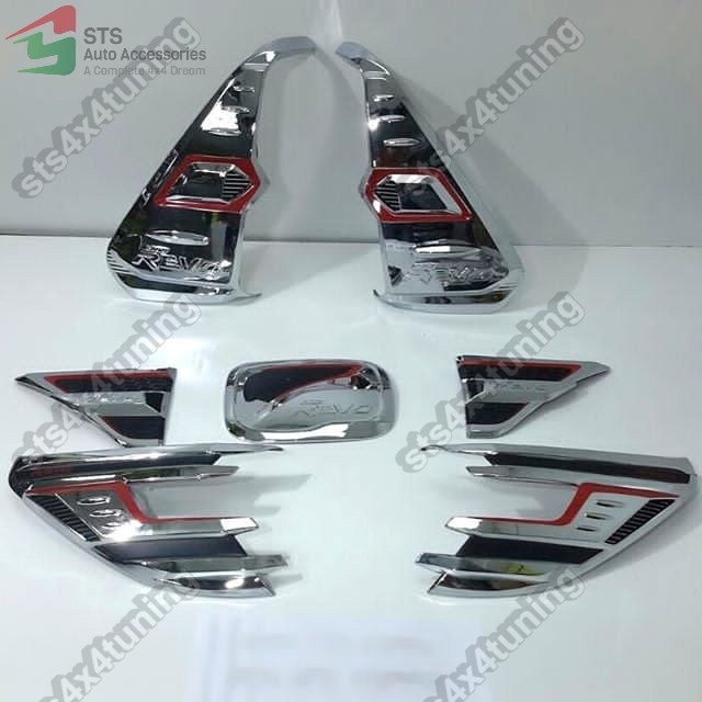SET ORNAMENT EXTERIOR CROMATE TOYOTA HILUX REVO 2016-2017 [7-BUC][V2]