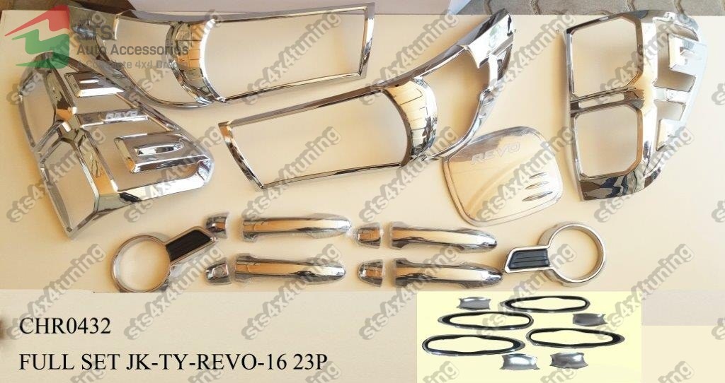 SET ORNAMENT EXTERIOR CROMATE TOYOTA HILUX REVO 2016-2017 [23-BUC]