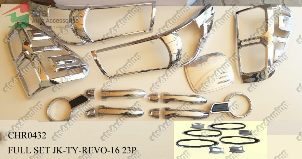SET ORNAMENT EXTERIOR CROMATE TOYOTA HILUX REVO 2016-2017 [23-BUC]