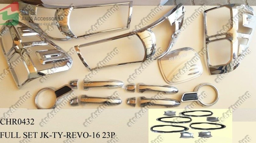 SET ORNAMENT EXTERIOR CROMATE TOYOTA HILUX REVO 2016-2017 [23-BUC]