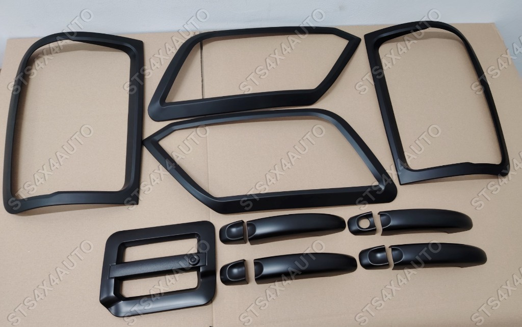 SET ORNAMENT EXTERIOR NEGRE MATTE VW AMAROK 2010-2021 [13-BUC]