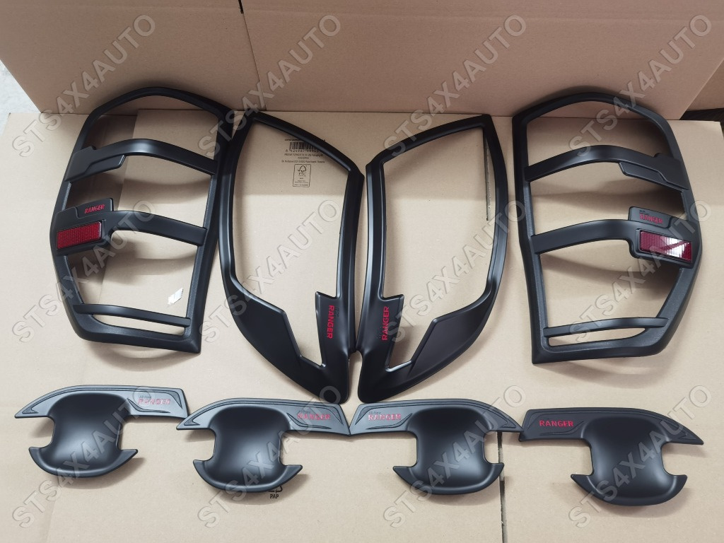 SET ORNAMENT FARURI + ORNAMENT STOPURI + ORNAMENT MANERE FORD RANGER T6 2012-2015 MB [V1][8-BUC]