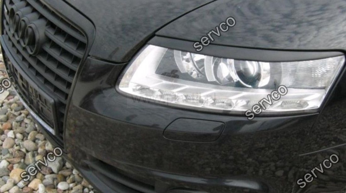 Set ornamente ABS Sline pleoape faruri Audi A6 C6 4F S6 RS6 2004-2011 v1