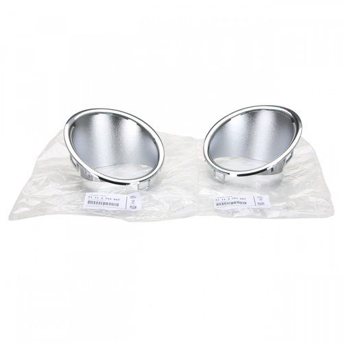 Set Ornamente Crom Proiector Ceata Dreapta + Stanga Oe Mini Cooper R55 R56 R57 2001-2010 51112753662...