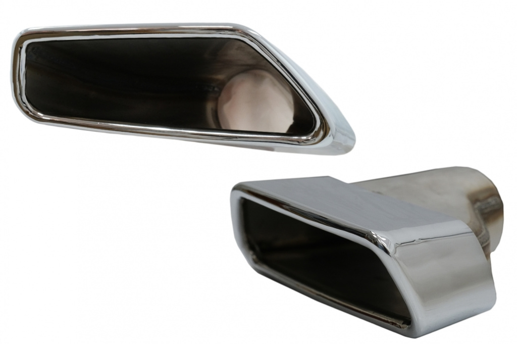 Set Ornamente Esapament Compatibil Cu Bmw Seria 5 G30 / G31 2017→ F10 / F11 2010-2014 F10 / F11 LCI 2015-2017 Seria 6 G32 2017→ M-Tech Sport Design Crom TY-BM530S