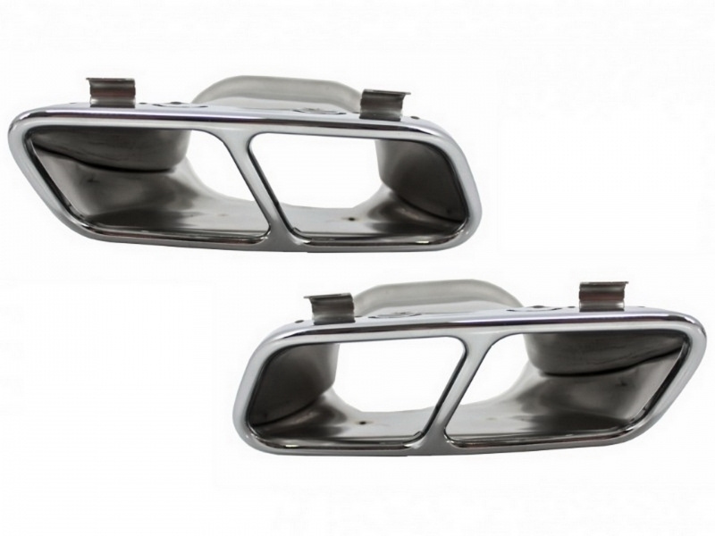 Set Ornamente Esapament Crom Pentru Sistemul De Evacuare Compatibil Cu Mercedes-Benz A-Class W176 2012-2018 / CLA W117 C117 2012-2018 A45 CLA45 Design TY-W176-A45
