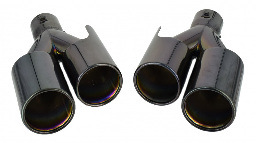 Set Ornamente Esapament Toba Compatibile Bmw Negru 7100417