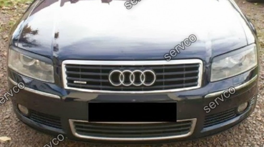 Set ornamente pleoape faruri Audi A8 D3 plastic ABS 2002-2009 v1