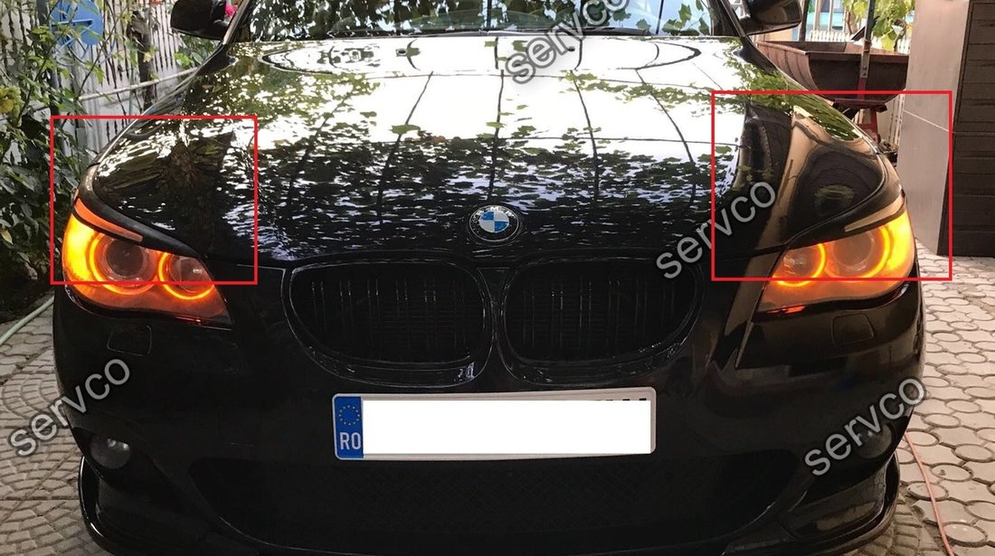 Set ornamente pleoape faruri BMW E60 E61 Seria 5 2004-2013 v1
