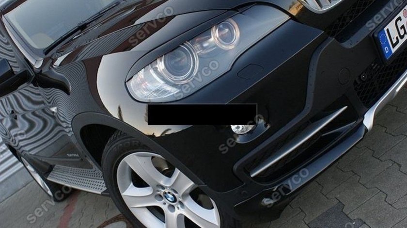 Set ornamente pleoape faruri BMW X5 E70 plastic ABS 2006-2010 v1