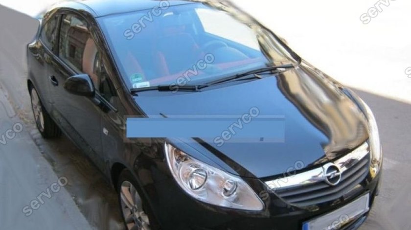 Set ornamente pleoape faruri Opel Corsa D plastic ABS 2006-2014 v1