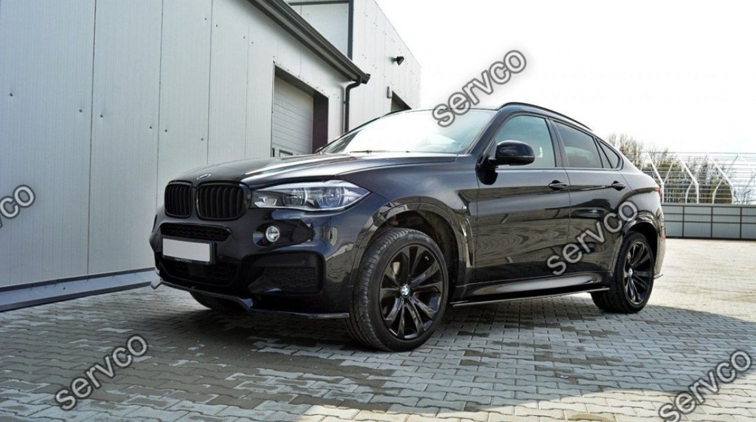 Set ornamente praguri laterale BMW X6 F16 M M50D Performance Aero Pack Sport 2014-2019 v1