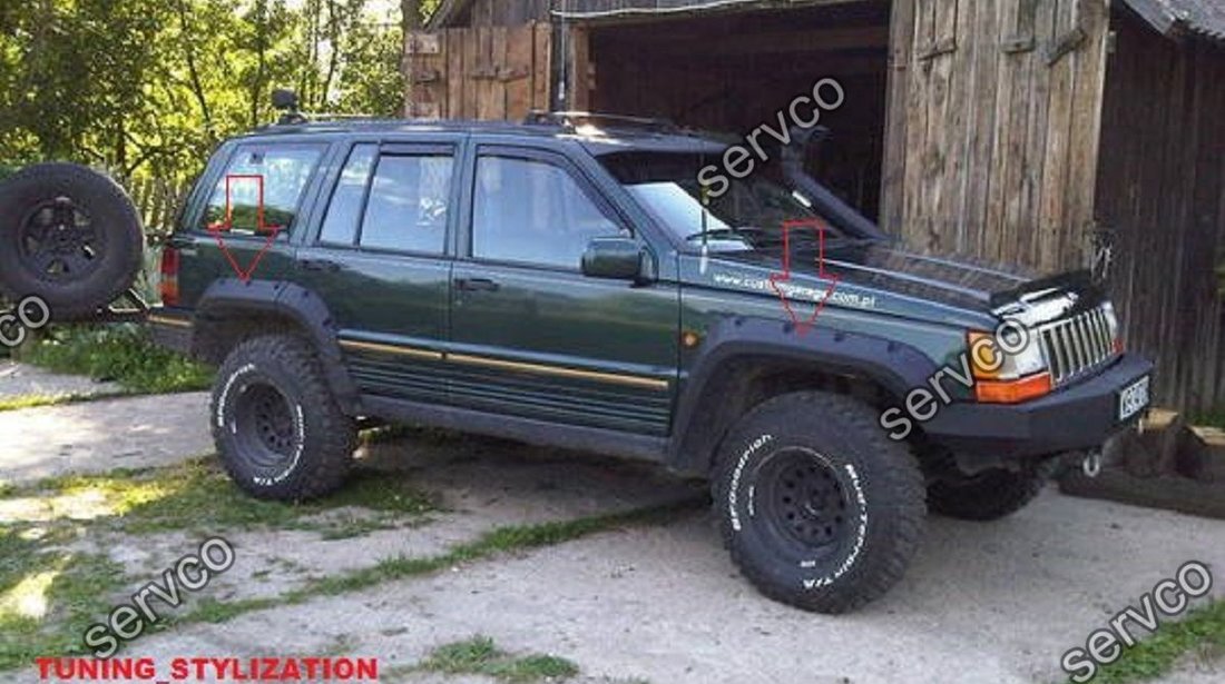 Set ornamente wide body evazari aripi overfender wheel arc Jeep Cherokee ZJ 1993-2000 ver1
