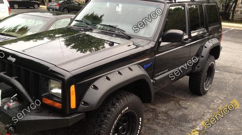 Set over fender flares wide body evazari aripi aripa overfender Jeep Cherokee XJ 1984-2000 ver1