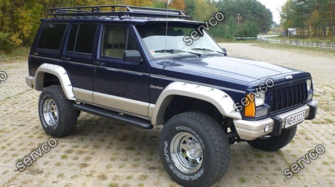 Set over fender flares wide body evazari aripi aripa overfender Jeep Cherokee XJ 1984-2000 ver1