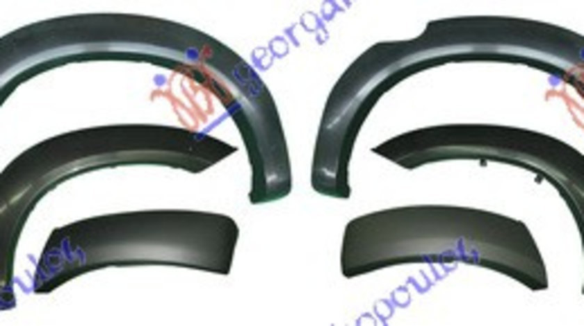 Set Overfender/Aparatoare Aripa De Plastic Toyota HiLux 2005-2006-2007-2008-2009