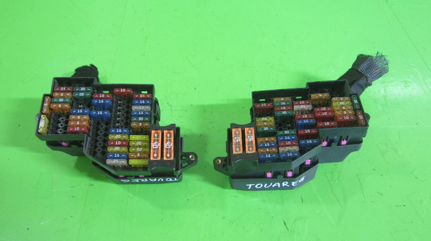 SET PANOU / BLOC SIGURANTE VW TOUAREG 3.0 V6 TDI FAB. 2002 - 2010 ⭐⭐⭐⭐⭐