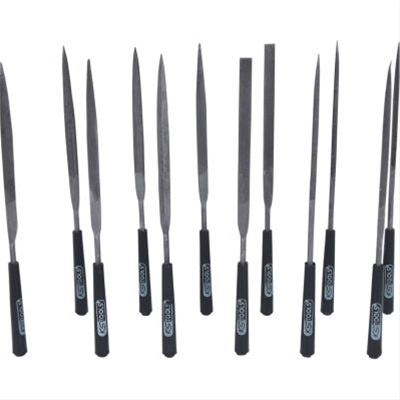 Set Pile Ac Cu Maner Din Material Plastic, 12 Pcs Ks Tools 140.3050