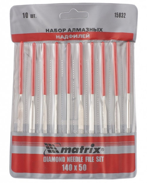 Set Pile Diamantate, 140 х 50 х 3 mm, 10 Buc Mtx 158329