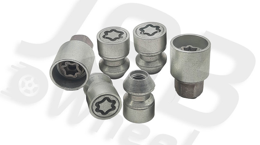 Set piulite antifurt Starlock cu 2 chei M12x1.5, Ford, Volvo, Opel