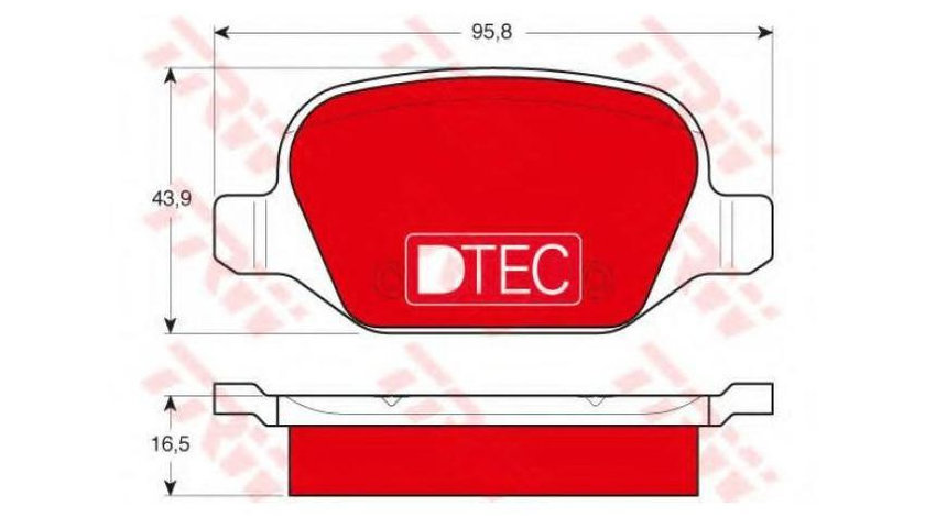 Set placute de frana Alfa Romeo GT (937) 2003-2010 #2 0252351716