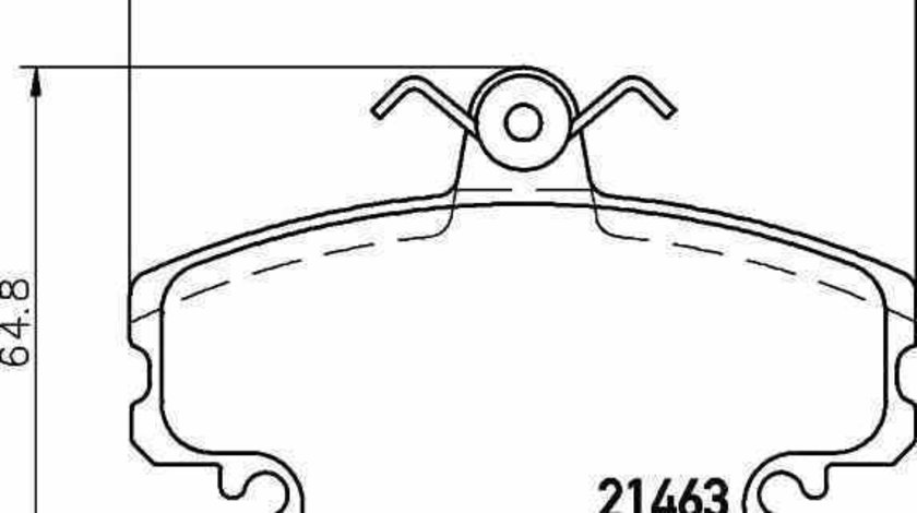 Set placute de frana ALPINE A610 TEXTAR 2146304