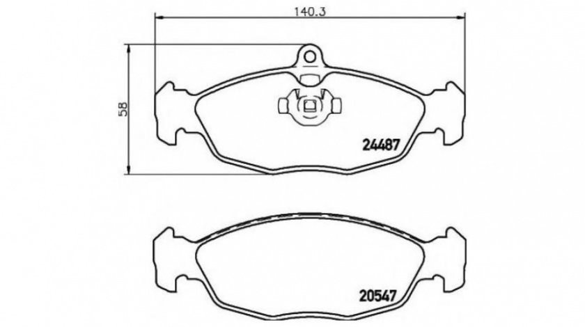 Set placute de frana Aston Martin DB7 (1994-2003) #2 039330