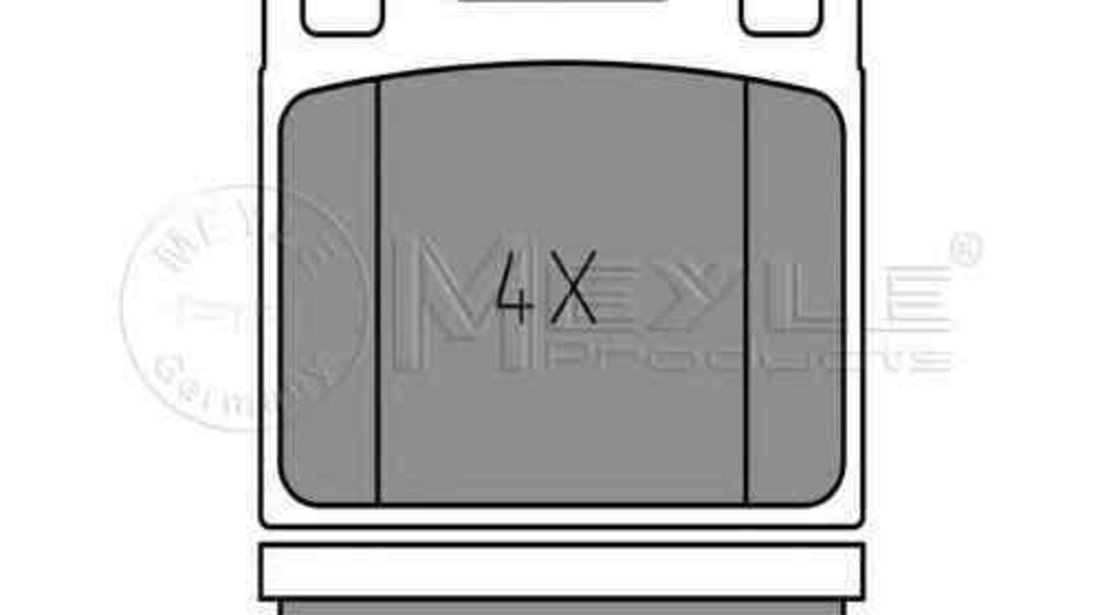 Set placute de frana AUDI 80 (81, 85, B2) MEYLE 025 202 2815