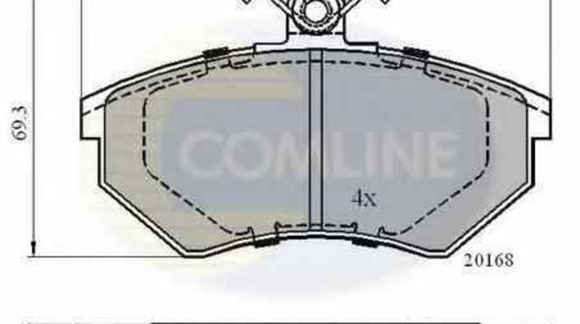 Set placute de frana AUDI 80 8C B4 COMLINE CBP0152