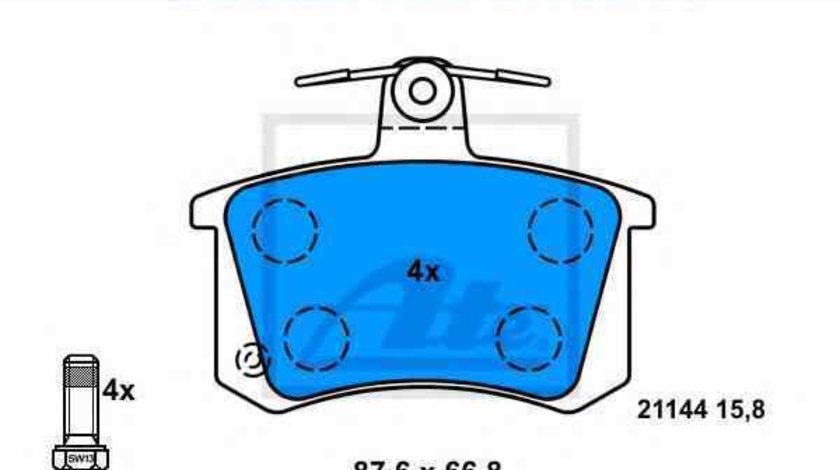 Set placute de frana AUDI 80 Avant 8C B4 ATE 13.0460-3602.2