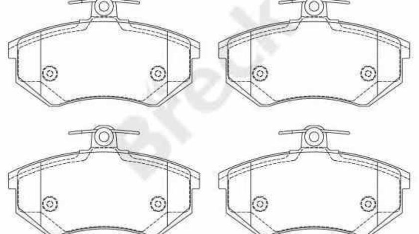 Set placute de frana AUDI 80 Avant 8C B4 BRECK 20669 00 701 00