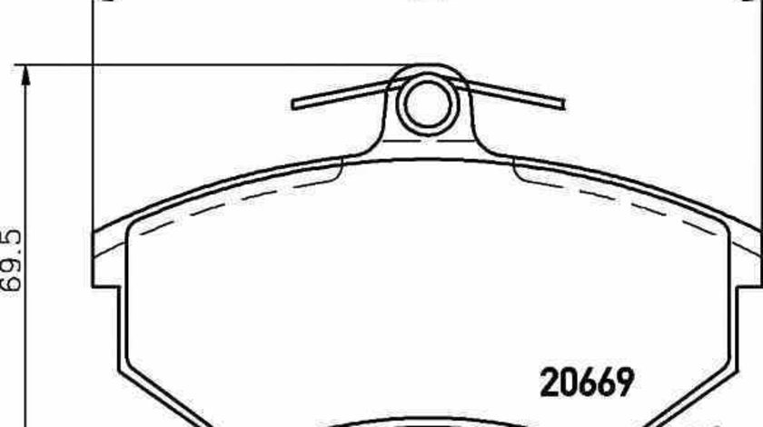 Set placute de frana AUDI 80 Avant 8C B4 TEXTAR 2066921