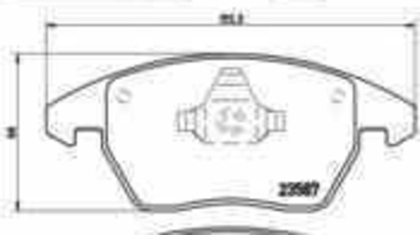 Set placute de frana AUDI A3 Sportback (8PA) BREMBO P 85 075