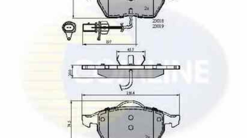 Set placute de frana AUDI A4 8E2 B6 COMLINE CBP11542