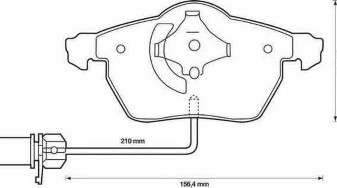 Set placute de frana AUDI A4 8E2 B6 JURID 573037JC