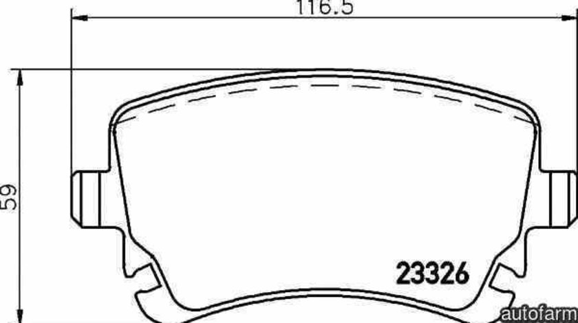 Set placute de frana AUDI A4 8E2 B6 TEXTAR 2332601