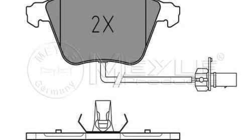 Set placute de frana AUDI A4 Cabriolet 8H7 B6 8HE B7 MEYLE 025 239 5020/W