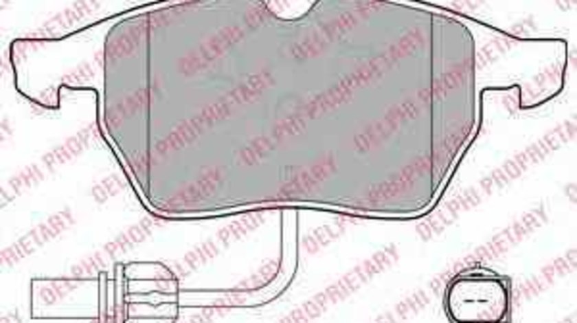 Set placute de frana AUDI A4 Cabriolet 8H7 B6 8HE B7 DELPHI LP1672