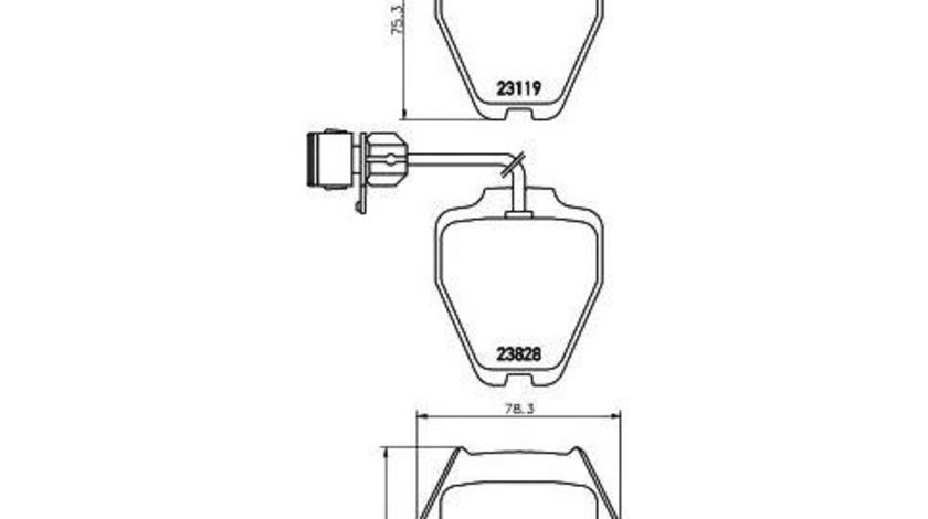 Set placute de frana Audi AUDI A8 (4D2, 4D8) 1994-2002 #2 075212