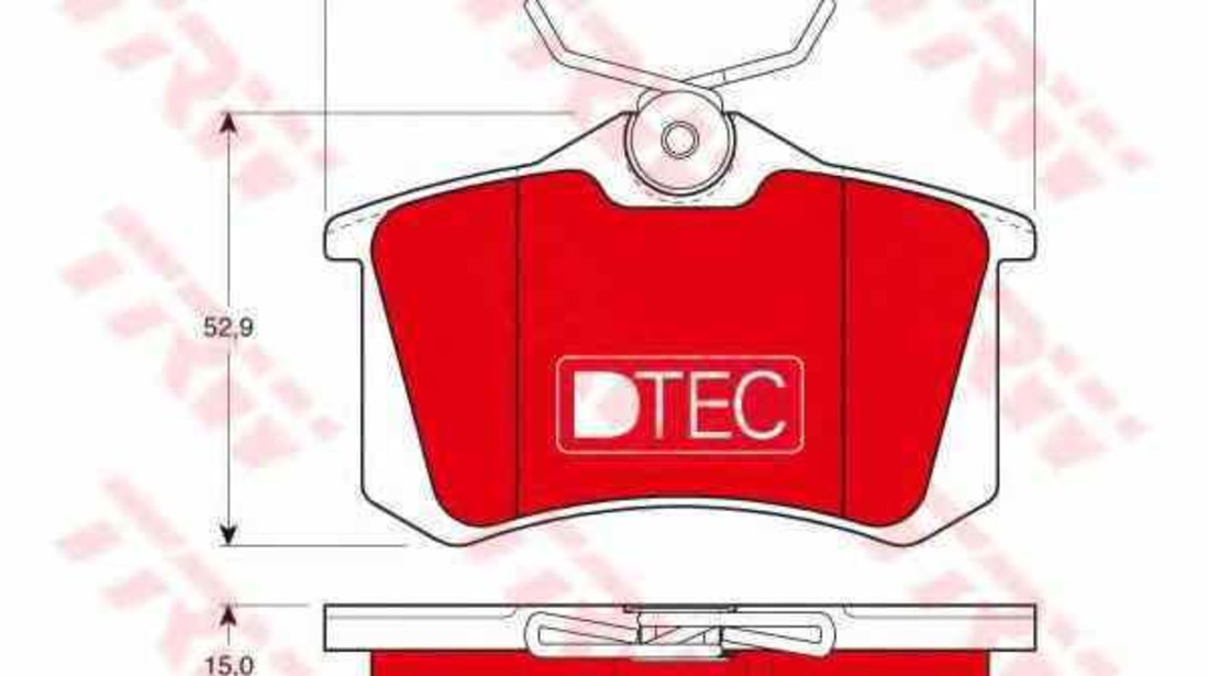 Set placute de frana AUDI (FAW) A4 limuzina (8E2, B6) TRW GDB823DTE