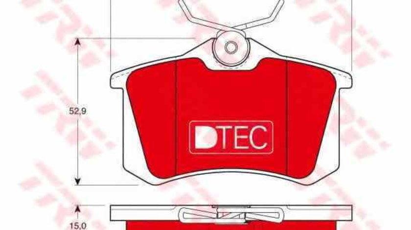 Set placute de frana AUDI (FAW) A4 limuzina (8E2, B6) TRW GDB823DTE