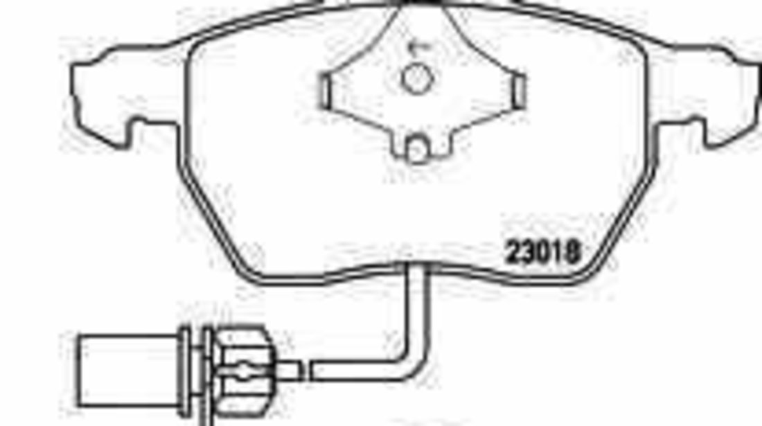 Set placute de frana AUDI (FAW) A4 limuzina (8E2, B6) HELLA 8DB 355 010-731