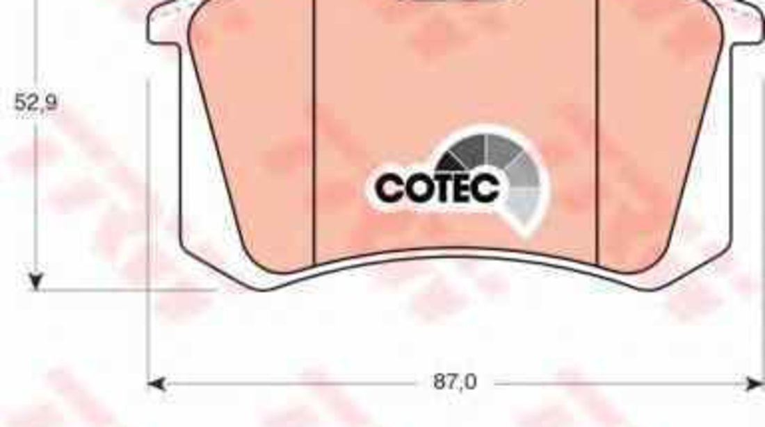 Set placute de frana AUDI (FAW) A4 limuzina (8E2, B6) TRW GDB823