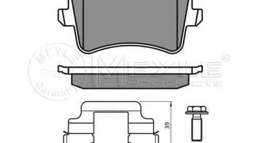 Set placute de frana AUDI (FAW) Q5 autoturism de teren, inchis (8R) MEYLE 025 246 0617/K2