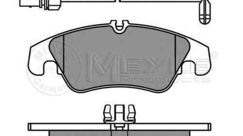 Set placute de frana AUDI (FAW) Q5 autoturism de teren, inchis (8R) MEYLE 025 247 4319/W