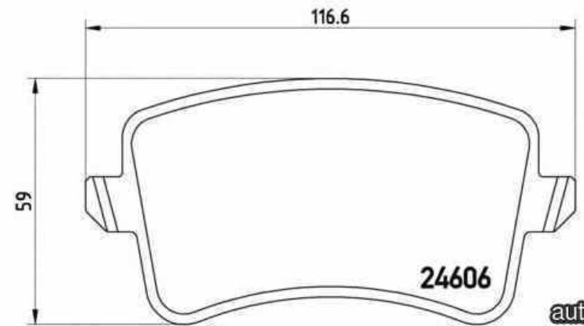 Set placute de frana AUDI (FAW) Q5 autoturism de teren, inchis (8R) BREMBO P 85 099