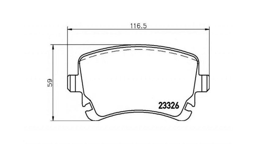 Set placute de frana Bentley CONTINENTAL (2003-2016) #2 0252332617