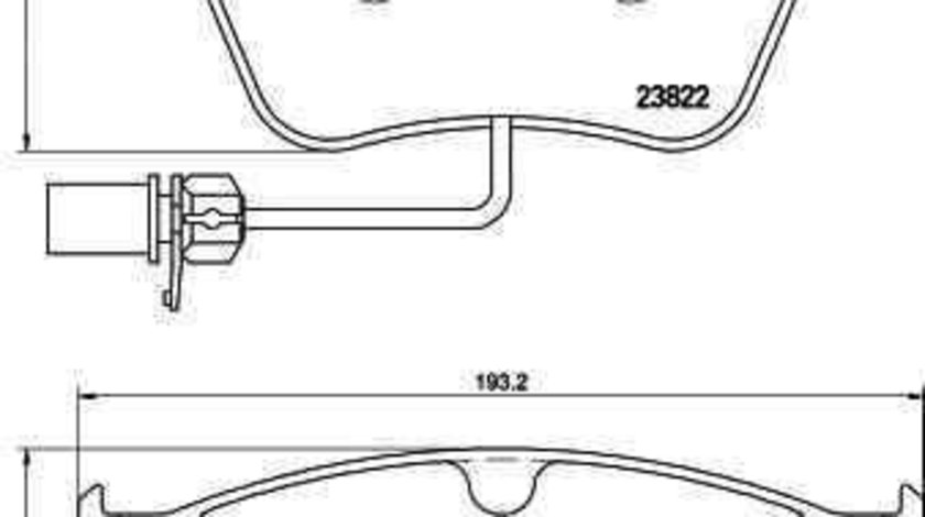 Set placute de frana BENTLEY CONTINENTAL cupe TEXTAR 2382201